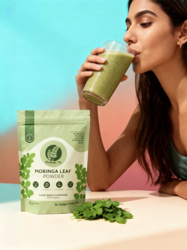 Organic Moringa Powder (Ecuador) – Energy, Immunity & Detox Superfood | 100% Pure | Moringa 305